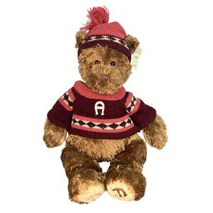 Etienne Aigner & GUND Lil Aigner Limited Edition Teddy Bear Sweater Hat Logo